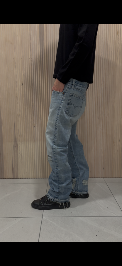 Distressed jeans